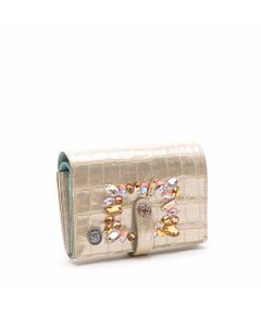 Accesoires De Mademoiselle / アクセソワ・ドゥ・マドモワゼル 財布・コインケース・マネークリップ | ヴィッテリグリシャムウェンディ/クリスタルソーイングパース　GOLD