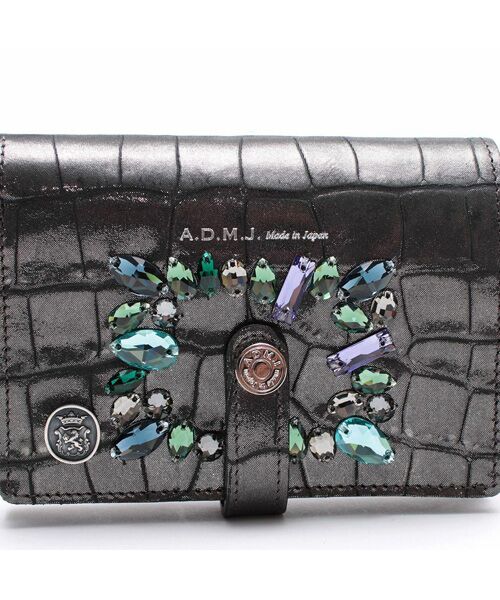 Accesoires De Mademoiselle / アクセソワ・ドゥ・マドモワゼル 財布・コインケース・マネークリップ | ヴィッテリグリシャムウェンディ/クリスタルソーイングパース　GUNMETAL | 詳細4