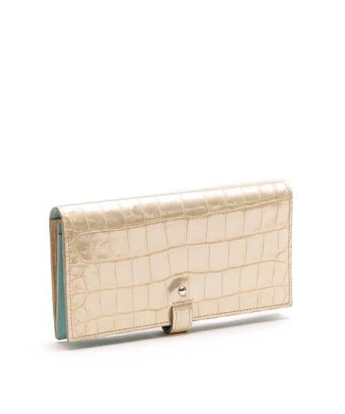 Accesoires De Mademoiselle / アクセソワ・ドゥ・マドモワゼル 財布・コインケース・マネークリップ | ヴィッテリグリシャムウェンディ/クリスタルソーイングロングウォレット　GOLD | 詳細3