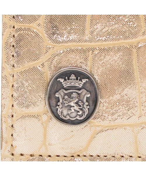 Accesoires De Mademoiselle / アクセソワ・ドゥ・マドモワゼル 財布・コインケース・マネークリップ | ヴィッテリグリシャムウェンディ/クリスタルソーイングロングウォレット　GOLD | 詳細5