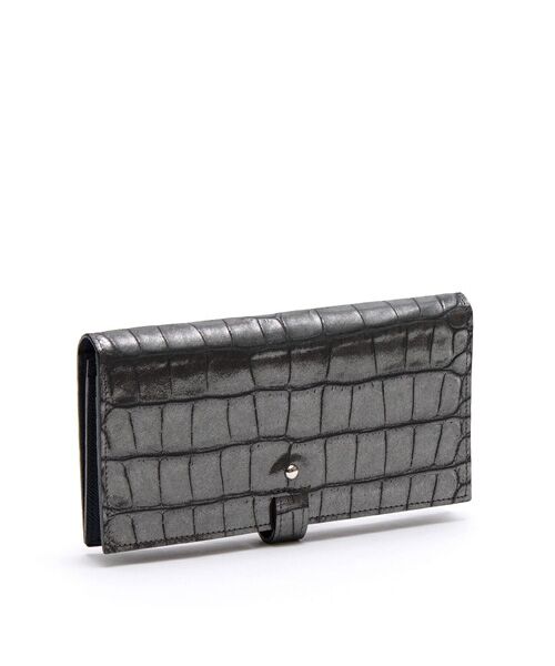 Accesoires De Mademoiselle / アクセソワ・ドゥ・マドモワゼル 財布・コインケース・マネークリップ | ヴィッテリグリシャムウェンディ/クリスタルソーイングロングウォレット GUNMETAL | 詳細3