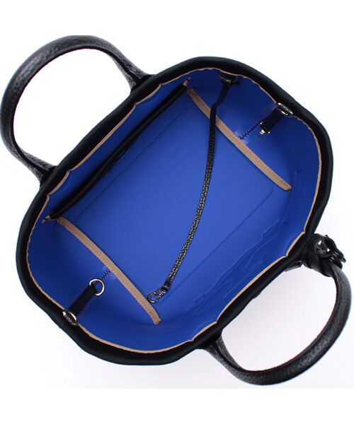 Accesoires De Mademoiselle / アクセソワ・ドゥ・マドモワゼル トートバッグ | マジックライト/フラッグワッペントート21cm(Dカン付) NEGRO、A | 詳細1