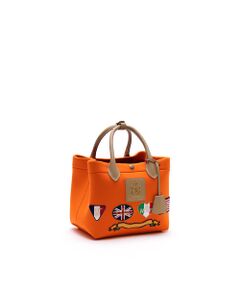 Accesoires De Mademoiselle / アクセソワ・ドゥ・マドモワゼル トートバッグ | マジックライト/フラッグワッペントート21cm(Dカン付)　MANGO、M