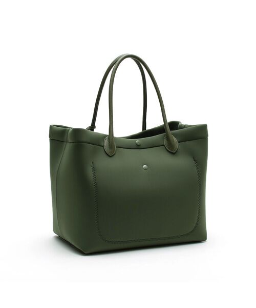 Accesoires De Mademoiselle / アクセソワ・ドゥ・マドモワゼル トートバッグ | マジックライト/フラッグワッペントート34cm KHAKI、L | 詳細2