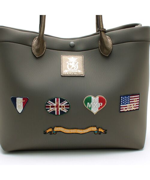 Accesoires De Mademoiselle / アクセソワ・ドゥ・マドモワゼル トートバッグ | マジックライト/フラッグワッペントート34cm LODO.R | 詳細4