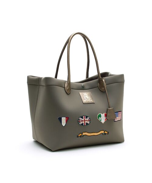 Accesoires De Mademoiselle / アクセソワ・ドゥ・マドモワゼル トートバッグ | マジックライト/フラッグワッペントート34cm LODO.R(LODO.R)