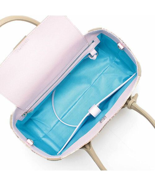 Accesoires De Mademoiselle / アクセソワ・ドゥ・マドモワゼル トートバッグ | スネーク型押し/ミニトート(ショルダーストラップ付)　LATE/AKU | 詳細2