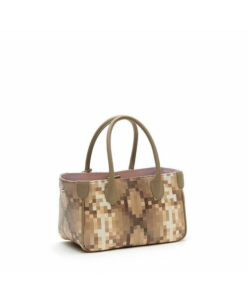 Accesoires De Mademoiselle / アクセソワ・ドゥ・マドモワゼル トートバッグ | スネーク型押し/ミニトート(ショルダーストラップ付)　LATE/AKU | 詳細3