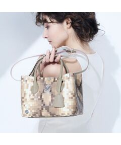 Accesoires De Mademoiselle / アクセソワ・ドゥ・マドモワゼル トートバッグ | スネーク型押し/トート21cm(ショルダーストラップ付)　LATE/AKU