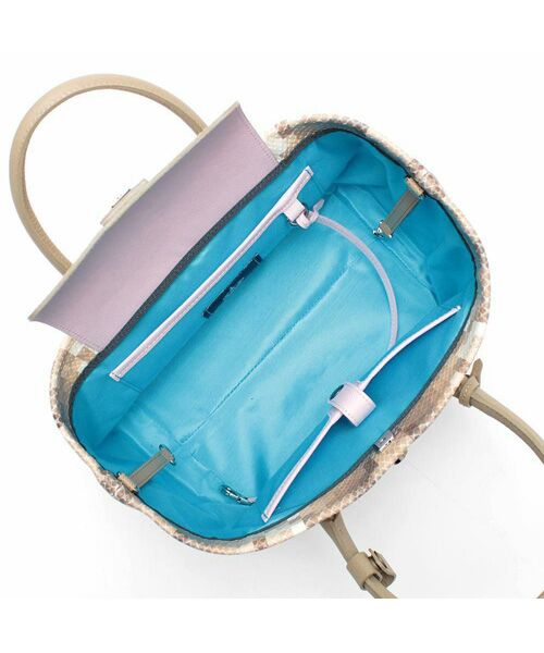 Accesoires De Mademoiselle / アクセソワ・ドゥ・マドモワゼル トートバッグ | スネーク型押し/トート21cm(ショルダーストラップ付)　LATE/AKU | 詳細2