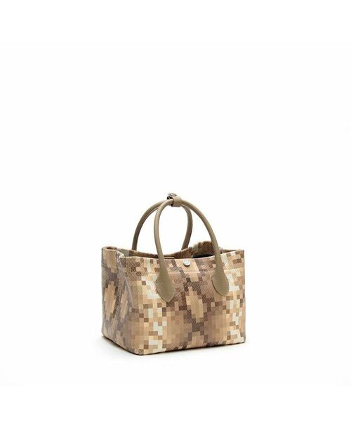 Accesoires De Mademoiselle / アクセソワ・ドゥ・マドモワゼル トートバッグ | スネーク型押し/トート21cm(ショルダーストラップ付)　LATE/AKU | 詳細3