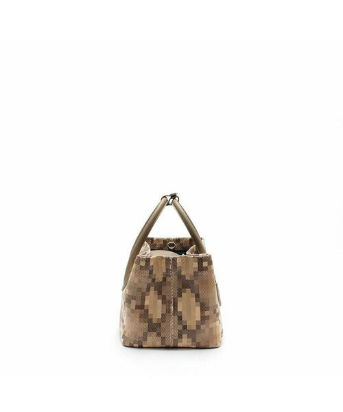 Accesoires De Mademoiselle / アクセソワ・ドゥ・マドモワゼル トートバッグ | スネーク型押し/トート21cm(ショルダーストラップ付)　LATE/AKU | 詳細4