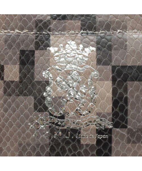 Accesoires De Mademoiselle / アクセソワ・ドゥ・マドモワゼル トートバッグ | スネーク型押し/トート21cm(ショルダーストラップ付) SAND/SHIRACHA | 詳細5