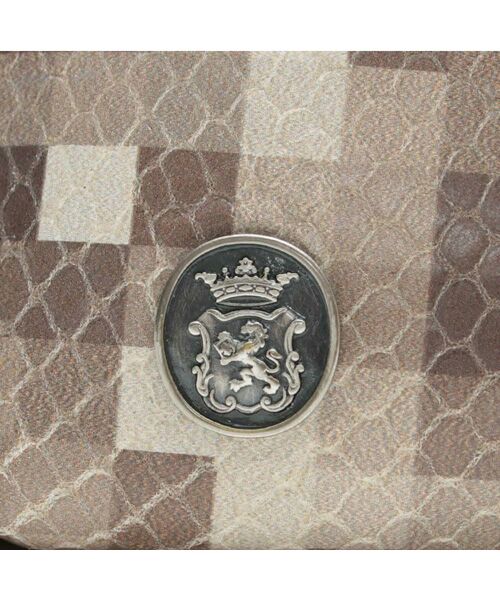 Accesoires De Mademoiselle / アクセソワ・ドゥ・マドモワゼル トートバッグ | スネーク型押し/トート21cm(ショルダーストラップ付) SAND/SHIRACHA | 詳細6