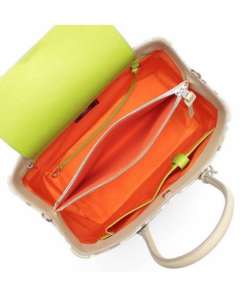 Accesoires De Mademoiselle / アクセソワ・ドゥ・マドモワゼル トートバッグ | スネーク型押し/Dカン付トート32cm　LATE/AKU | 詳細1