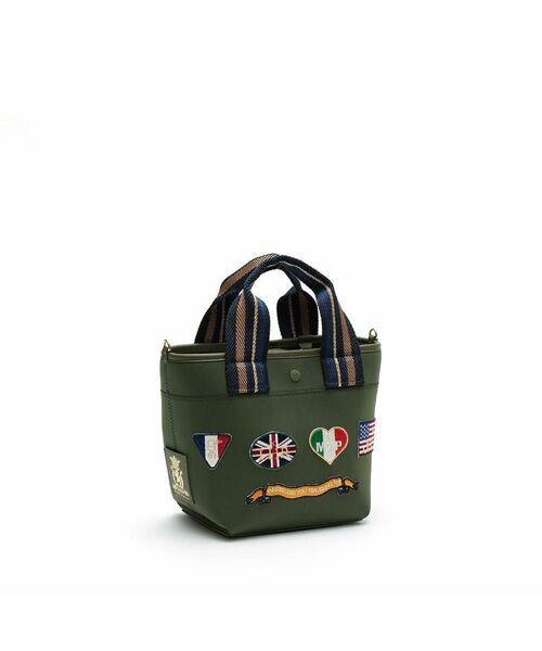 Accesoires De Mademoiselle / アクセソワ・ドゥ・マドモワゼル トートバッグ | マジックライト/フラッグワッペンデイリートート20cm　KHAKI、L | 詳細1