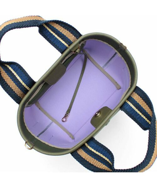 Accesoires De Mademoiselle / アクセソワ・ドゥ・マドモワゼル トートバッグ | マジックライト/フラッグワッペンデイリートート20cm　KHAKI、L | 詳細2