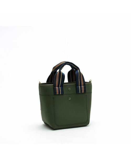 Accesoires De Mademoiselle / アクセソワ・ドゥ・マドモワゼル トートバッグ | マジックライト/フラッグワッペンデイリートート20cm　KHAKI、L | 詳細3
