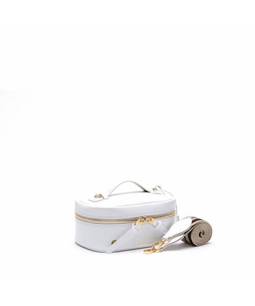 Accesoires De Mademoiselle / アクセソワ・ドゥ・マドモワゼル ショルダーバッグ | リバティソフト/バニティショルダーM　WHITE | 詳細1