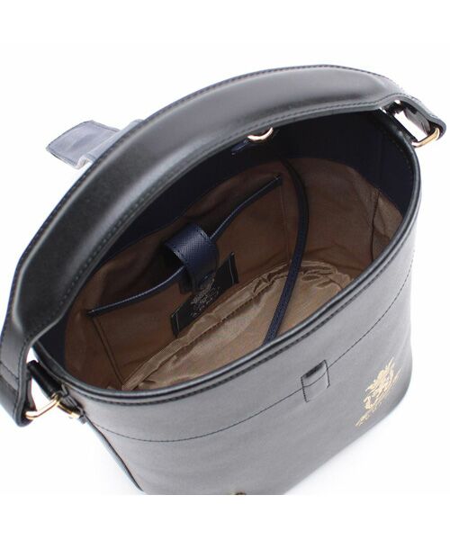 Accesoires De Mademoiselle / アクセソワ・ドゥ・マドモワゼル トートバッグ | リバティソフト/アールデコバケット2WAYトートS BLACK | 詳細1