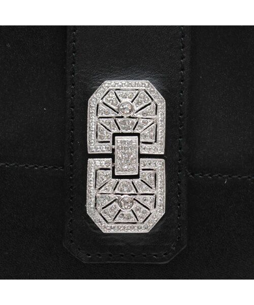 Accesoires De Mademoiselle / アクセソワ・ドゥ・マドモワゼル トートバッグ | リバティソフト/アールデコバケット2WAYトートS BLACK | 詳細4