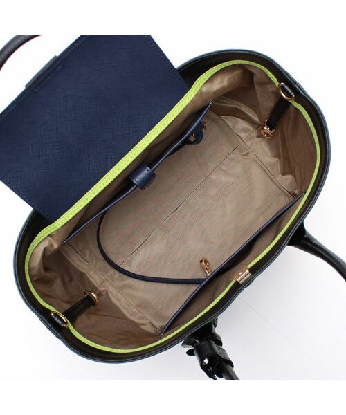 Accesoires De Mademoiselle / アクセソワ・ドゥ・マドモワゼル トートバッグ | リバティソフト/キューブトート21cm BLACK | 詳細1