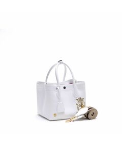 Accesoires De Mademoiselle / アクセソワ・ドゥ・マドモワゼル トートバッグ | リバティソフト/キューブトート21cm　WHITE