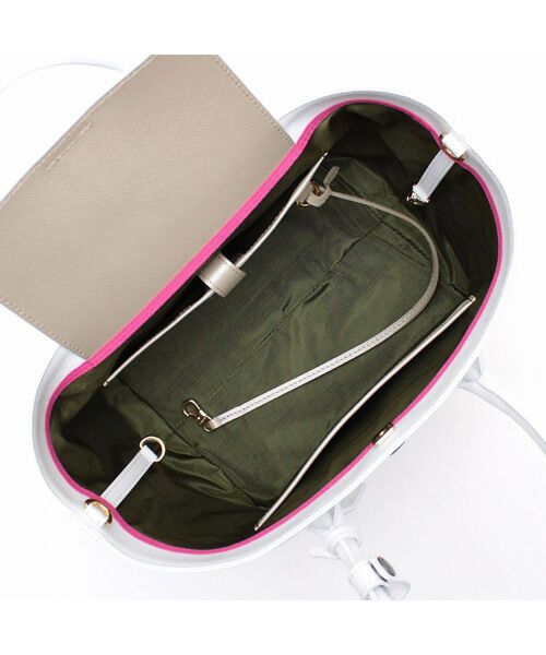 Accesoires De Mademoiselle / アクセソワ・ドゥ・マドモワゼル トートバッグ | リバティソフト/キューブトート21cm　WHITE | 詳細1