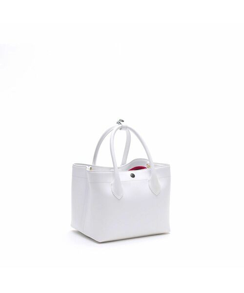 Accesoires De Mademoiselle / アクセソワ・ドゥ・マドモワゼル トートバッグ | リバティソフト/キューブトート21cm　WHITE | 詳細2