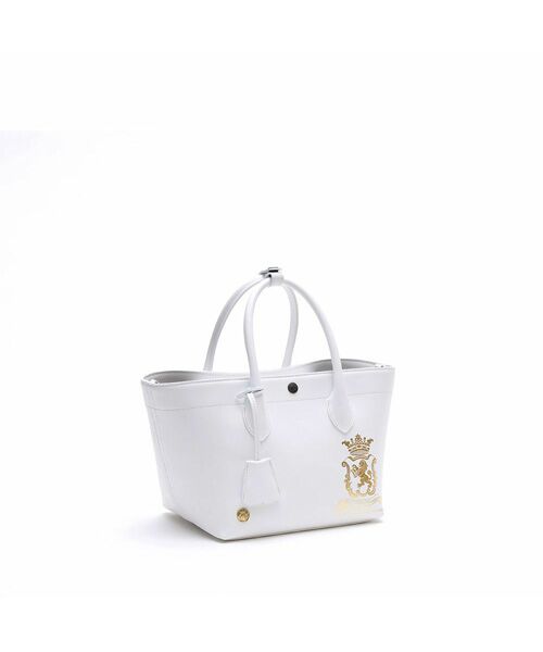 Accesoires De Mademoiselle / アクセソワ・ドゥ・マドモワゼル トートバッグ | リバティソフト/キューブトート21cm　WHITE | 詳細6