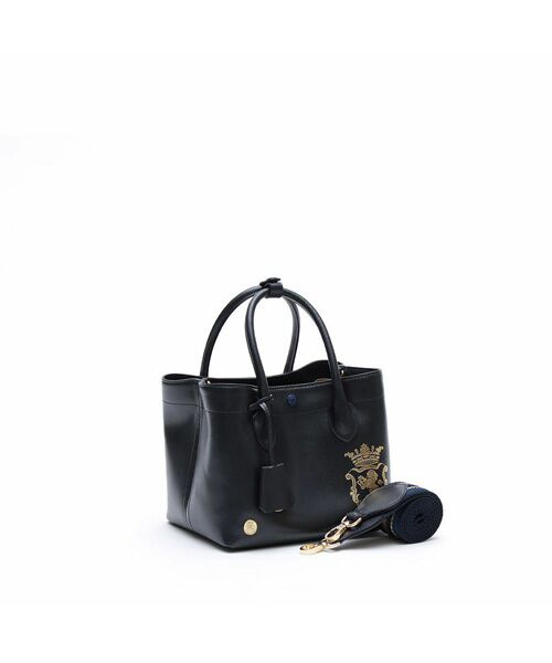 Accesoires De Mademoiselle / アクセソワ・ドゥ・マドモワゼル トートバッグ | リバティソフト/キューブトート21cm NAVY | 詳細1