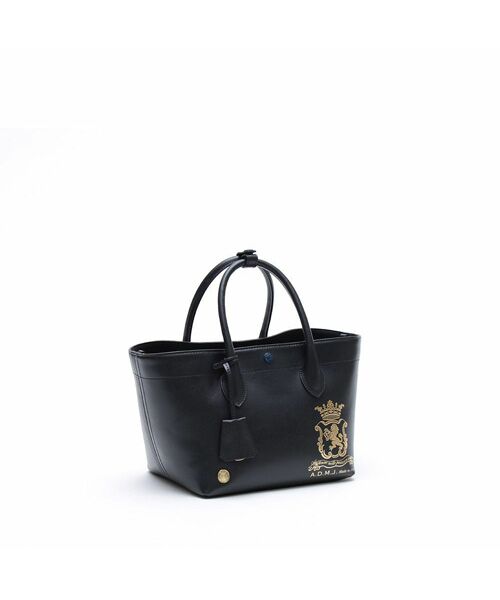 Accesoires De Mademoiselle / アクセソワ・ドゥ・マドモワゼル トートバッグ | リバティソフト/キューブトート21cm NAVY | 詳細7