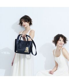 Accesoires De Mademoiselle / アクセソワ・ドゥ・マドモワゼル トートバッグ | リバティソフト/キューブトート25cm　BLACK