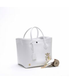 Accesoires De Mademoiselle / アクセソワ・ドゥ・マドモワゼル トートバッグ | リバティソフト/キューブトート25cm　WHITE