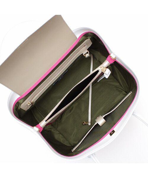 Accesoires De Mademoiselle / アクセソワ・ドゥ・マドモワゼル トートバッグ | リバティソフト/キューブトート25cm　WHITE | 詳細1