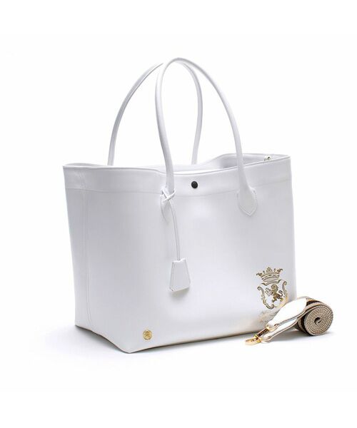 リバティソフト/キューブトート34cm WHITE （トートバッグ