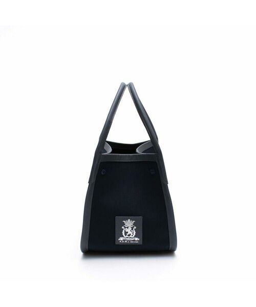 Accesoires De Mademoiselle / アクセソワ・ドゥ・マドモワゼル トートバッグ | オフィサー/マーキス刺しゅうベルボトムトートS NAVY | 詳細3