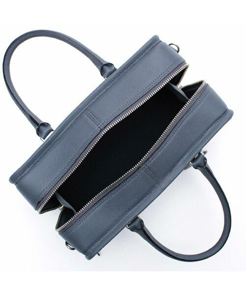 Accesoires De Mademoiselle / アクセソワ・ドゥ・マドモワゼル トートバッグ | オフィサー/マーキス刺しゅうヘリ巻きボストン28cm　NAVY | 詳細1