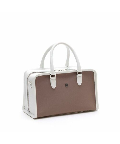 Accesoires De Mademoiselle / アクセソワ・ドゥ・マドモワゼル トートバッグ | オフィサー/マーキス刺しゅうヘリ巻きボストン28cm SAHARA | 詳細2