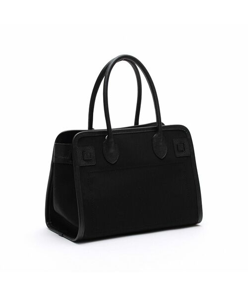 Accesoires De Mademoiselle / アクセソワ・ドゥ・マドモワゼル トートバッグ | オフィサー/マーキス刺しゅうヘリ巻きベルトトート31cm　BLACK | 詳細2