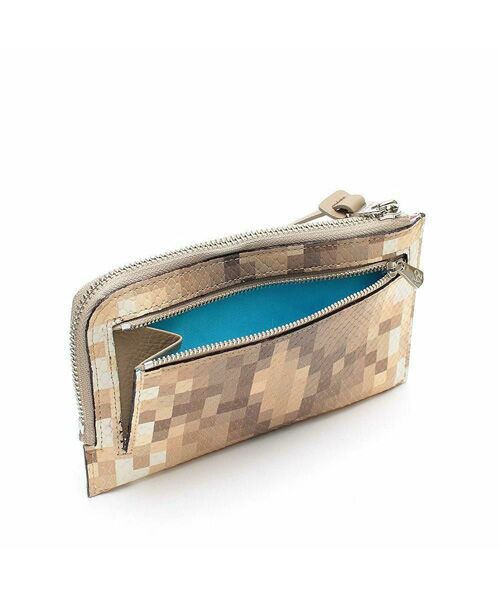 Accesoires De Mademoiselle / アクセソワ・ドゥ・マドモワゼル 財布・コインケース・マネークリップ | スネーク型押し/オーガナイザーパース LATE/AKU | 詳細2