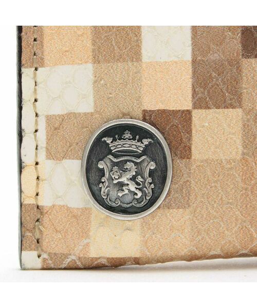 Accesoires De Mademoiselle / アクセソワ・ドゥ・マドモワゼル 財布・コインケース・マネークリップ | スネーク型押し/オーガナイザーパース LATE/AKU | 詳細5