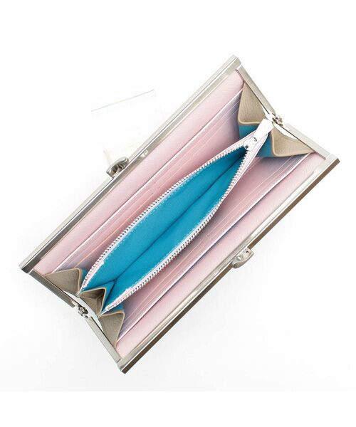 Accesoires De Mademoiselle / アクセソワ・ドゥ・マドモワゼル 財布・コインケース・マネークリップ | スネーク型押し/ガマグチウォレット LATE/AKU | 詳細2