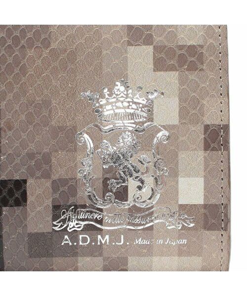 Accesoires De Mademoiselle / アクセソワ・ドゥ・マドモワゼル 財布・コインケース・マネークリップ | スネーク型押し/ガマグチウォレット SAND/SHIRACHA | 詳細3