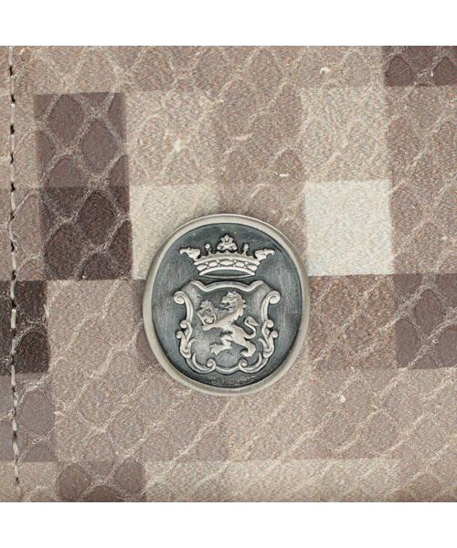 Accesoires De Mademoiselle / アクセソワ・ドゥ・マドモワゼル 財布・コインケース・マネークリップ | スネーク型押し/ガマグチウォレット SAND/SHIRACHA | 詳細4