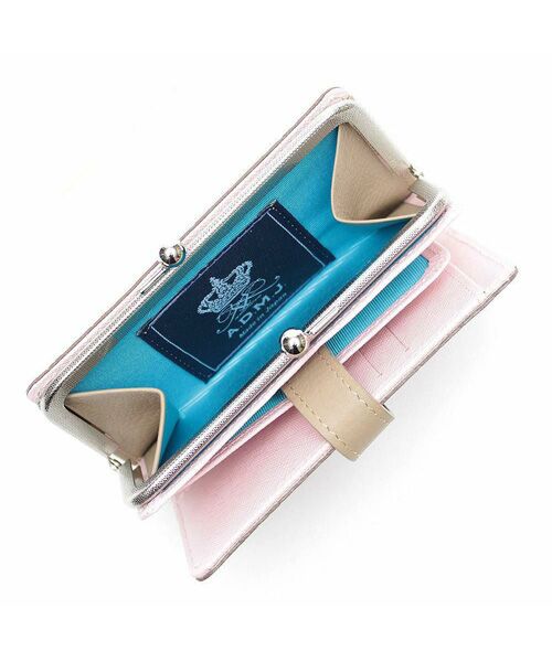 Accesoires De Mademoiselle / アクセソワ・ドゥ・マドモワゼル 財布・コインケース・マネークリップ | スネーク型押し/ガマグチ付スモールウォレット　LATE/AKU | 詳細3