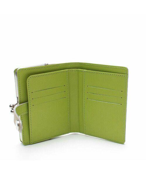 Accesoires De Mademoiselle / アクセソワ・ドゥ・マドモワゼル 財布・コインケース・マネークリップ | スネーク型押し/ガマグチ付スモールウォレット SAND/SHIRACHA | 詳細1