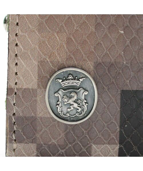 Accesoires De Mademoiselle / アクセソワ・ドゥ・マドモワゼル 財布・コインケース・マネークリップ | スネーク型押し/ガマグチ付スモールウォレット SAND/SHIRACHA | 詳細6