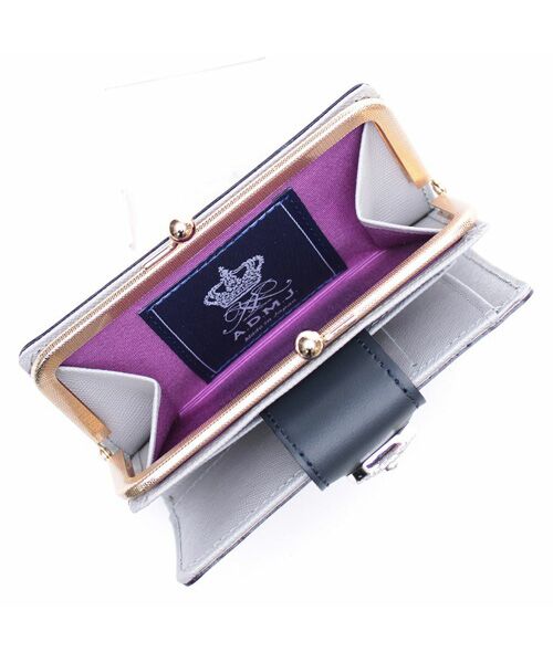 Accesoires De Mademoiselle / アクセソワ・ドゥ・マドモワゼル 財布・コインケース・マネークリップ | セブンティリリィ/ガマグチ付スモールウォレット　NAVY BLUE | 詳細1