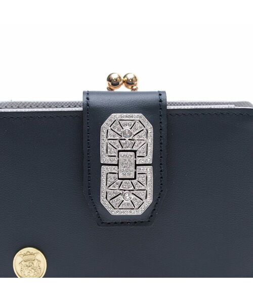 Accesoires De Mademoiselle / アクセソワ・ドゥ・マドモワゼル 財布・コインケース・マネークリップ | セブンティリリィ/ガマグチ付スモールウォレット　NAVY BLUE | 詳細4